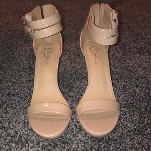 Candies Nude heels. Size 7.5